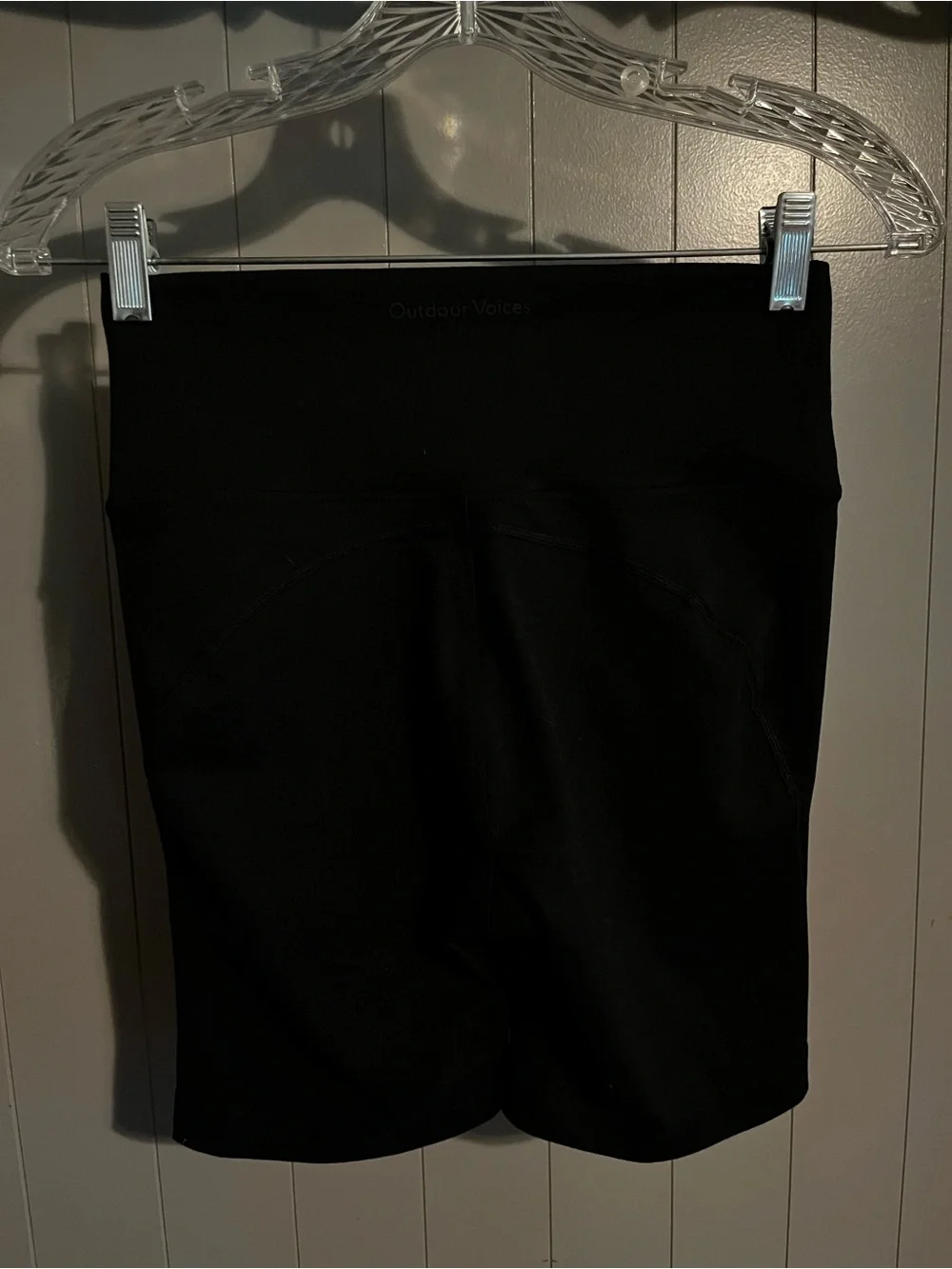 Outdoor Voices womens black bike shorts